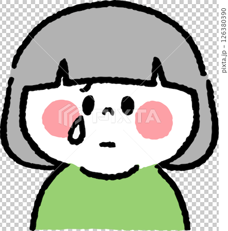泣いている女の子 泣いている女の子 126380390