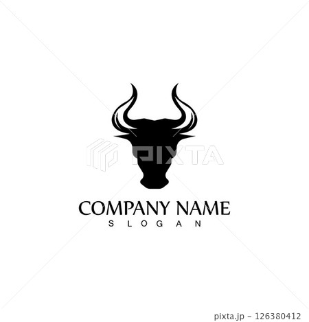 Bull horn logo and symbol template icons app Bull horn logo and symbol template icons app 126380412