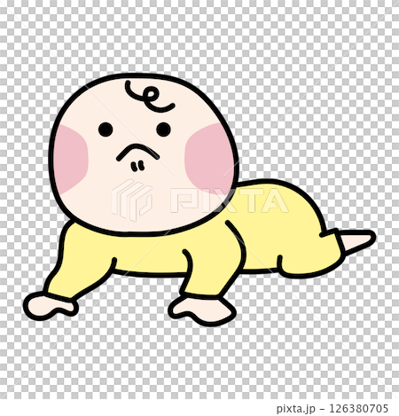 寶寶努力嘗試坐起來 126380705