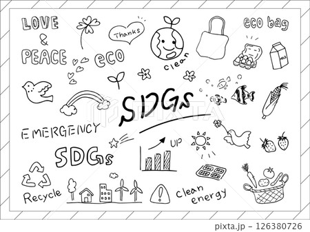 SDGs　アナログ素材集 126380726