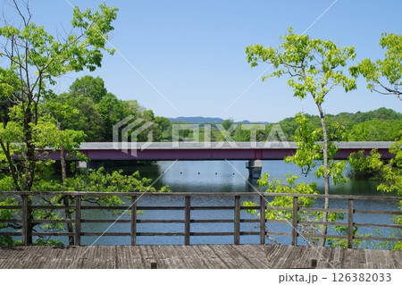 備北丘陵国兼池の景色 126382033