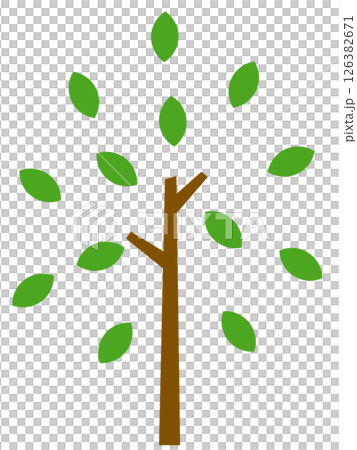 デフォルメされた木 126382671