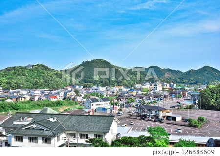 四国第23番霊場薬王寺から見える景色 四国第23番霊場薬王寺から見える景色 126383609