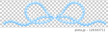 Blue Pearl Bow Border Watercolor Vintage y2k Aesthetic Blue Pearl Bow Border Watercolor Vintage y2k Aesthetic 126383711