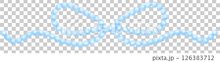 Cute Blue Pearl Bow Border Watercolor Vintage y2k Aesthetic Cute Blue Pearl Bow Border Watercolor Vintage y2k Aesthetic 126383712