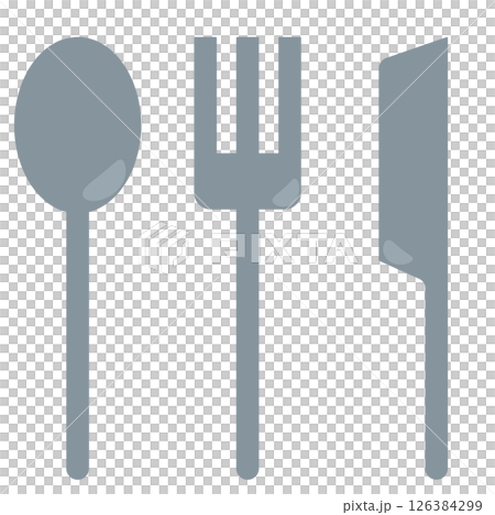 フォークとナイフとスプーン 126384299