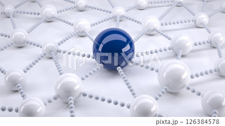 ネットワーク、グローバルコミュニケーション、通信ネットワークイメージ 126384578