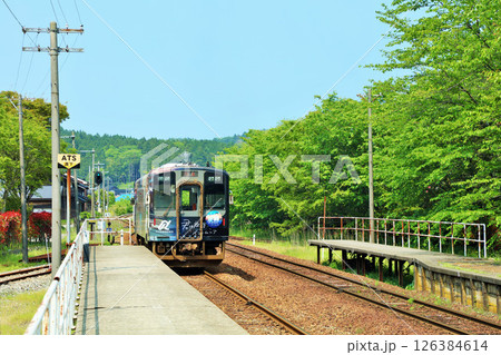 石川県　能登半島　のと鉄道七尾線 126384614