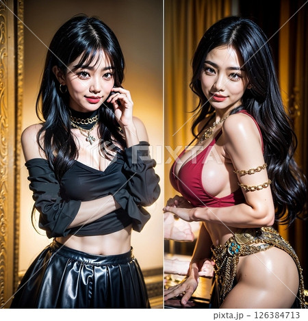 黒いビキニ？？？　赤いビキニ　？？？ 126384713