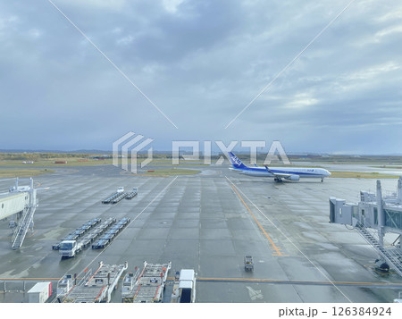 飛行機のある風景 126384924