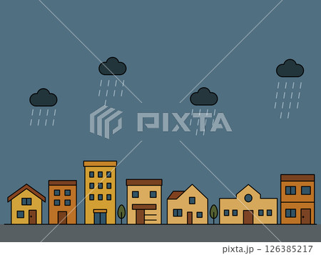 町並みのアイコン「AI生成画像」 126385217