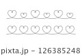 Heart wave pattern digital contour art background 126385248