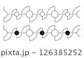 Edge borders geometric repeat pattern for decoration 126385252