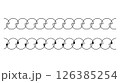 Edge borders geometric repeat chain pattern for decoration 126385254