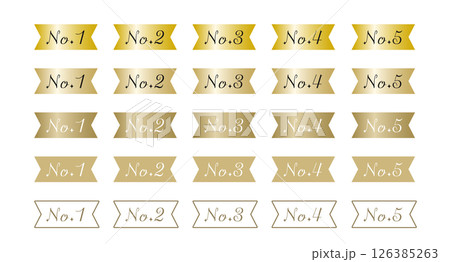 リボンのランキングアイコン リボンのランキングアイコン 126385263