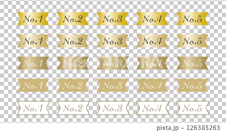 リボンのランキングアイコン リボンのランキングアイコン 126385263