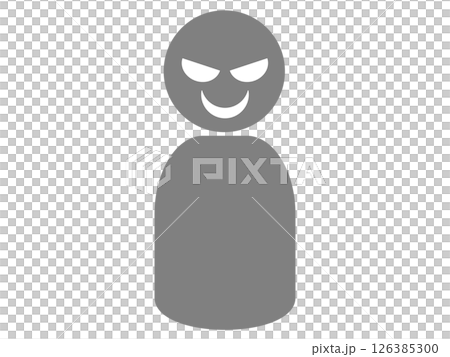 Suspicious person silhouette (suspicious person icon) Suspicious person silhouette (suspicious person icon) 126385300