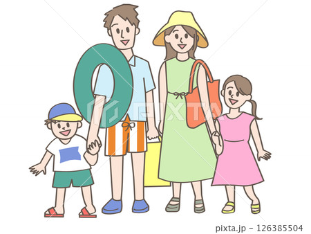 家族で夏のお出かけ 126385504