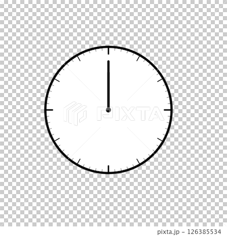 時計のアイコン(12時) 時計のアイコン(12時) 126385534
