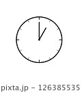 時計のアイコン(1時) 126385535