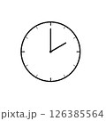 時計のアイコン(2時) 126385564