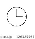 時計のアイコン(3時) 126385565