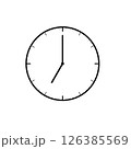 時計のアイコン(7時) 126385569