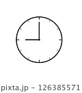 時計のアイコン(9時) 126385571