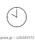 時計のアイコン(10時) 126385572
