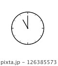 時計のアイコン(11時) 126385573