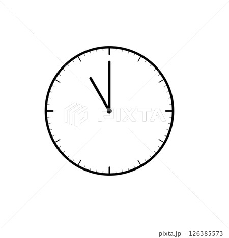 時計のアイコン(11時) 126385573