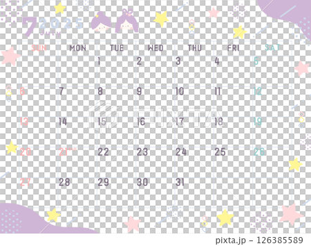 2025年7月七夕曆 126385589