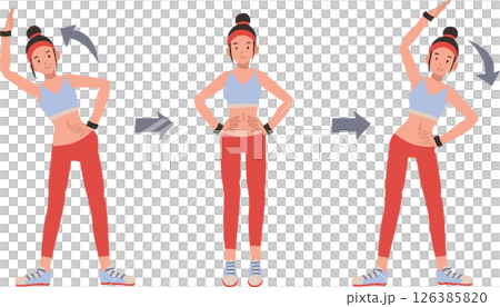 Active woman doing step workout exercise for fitness, cardio, and strength training indoors Active woman doing step workout exercise for fitness, cardio, and strength training indoors 126385820