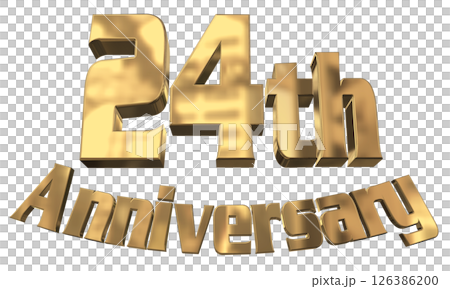 3DCG text "24th Anniversary/24th Anniversary Mark Sparkle" 3DCG text "24th Anniversary/24th Anniversary Mark Sparkle" 126386200