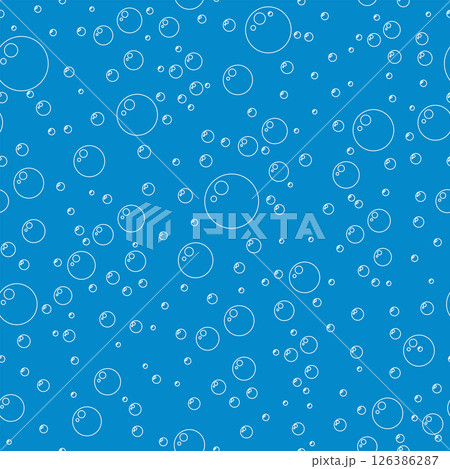 Water air bubble seamless pattern 126386287