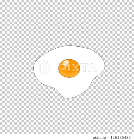 Simple fried egg egg food 126386489