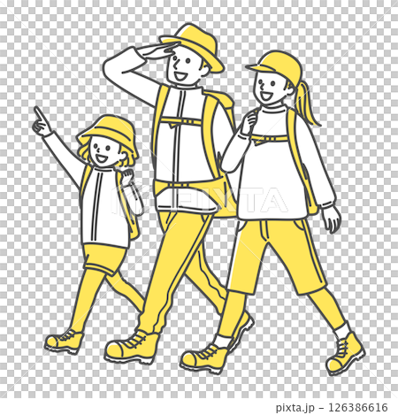 家庭徒步旅行 126386616