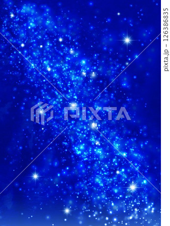 キラキラした紺色夜空 126386835
