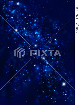 キラキラした紺色夜空 126386839