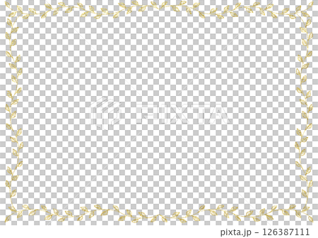 金箔線描框 金箔線描框 126387111