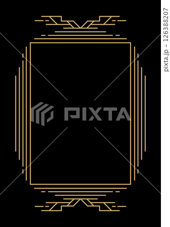 Line geometric frame. Modern decorative linear background. 126388207