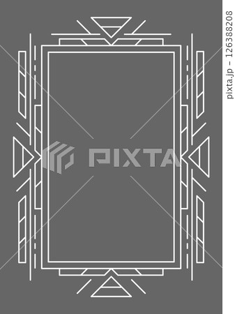 Line geometric frame. Modern decorative linear background. 126388208