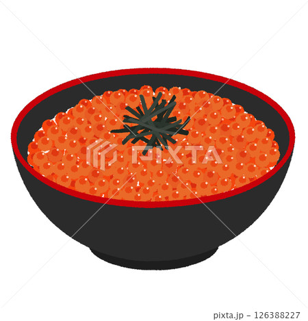 いくら丼のイラスト 126388227
