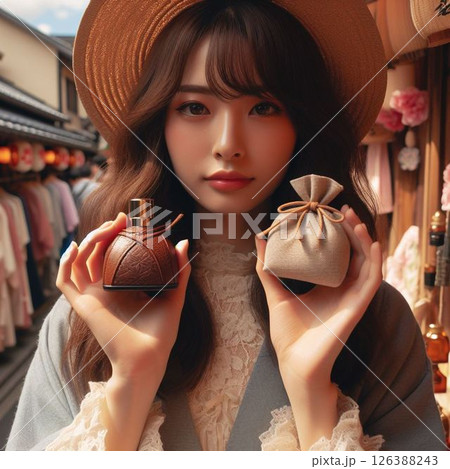 日本人女性と香水とサシェ！10代、20代、30代、40代ぐらい？ 126388243