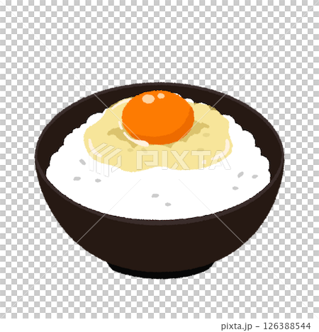 雞蛋蓋飯的插圖 126388544
