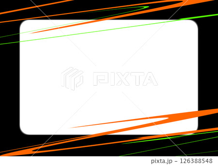 ネオンカラーのカラフルなフレーム〈シンプル〉 126388548