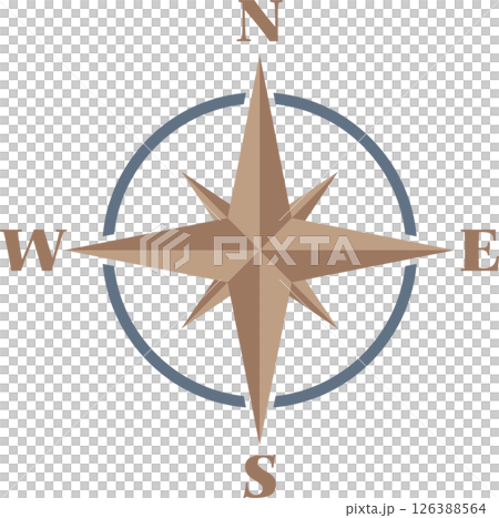 Cardinal direction of compass illustration vector element. Navigation system in maps. Traveling, Journey, geography and adventure theme. Cardinal point such as North, East, South and West Cardinal direction of compass illustration vector element. Navigation system in maps. Traveling, Journey, geography and adventure theme. Cardinal point such as North, East, South and West 126388564