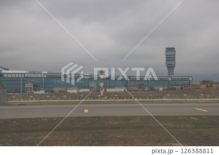 March 29 2025 a Modern Airport Construction Featuring Terminal Building 126388811