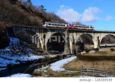 遠野遺産第99号めがね橋周辺の景観  126389549