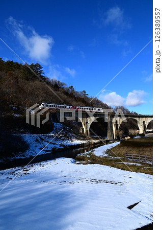 遠野遺産第99号めがね橋周辺の景観  126389557